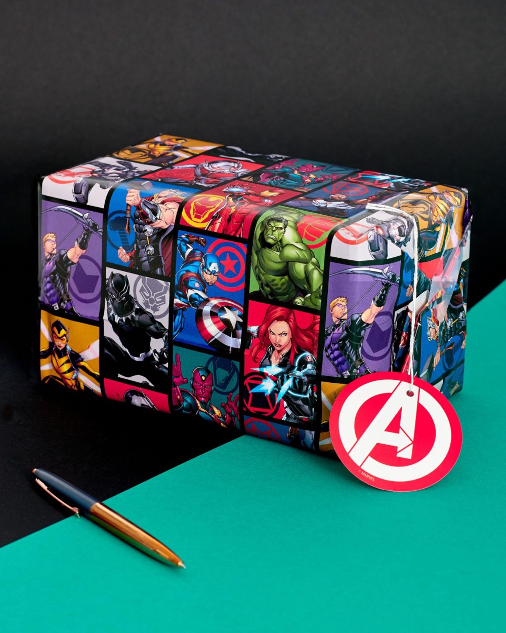 Boys Superhero Wrapping Paper - Marvel Hero Wrapping Paper - Boys Marvel The Avengers Blue Wrapping Paper Sheets - Wrapping Paper for Kids - Wrapping Paper for Boys - Image 4
