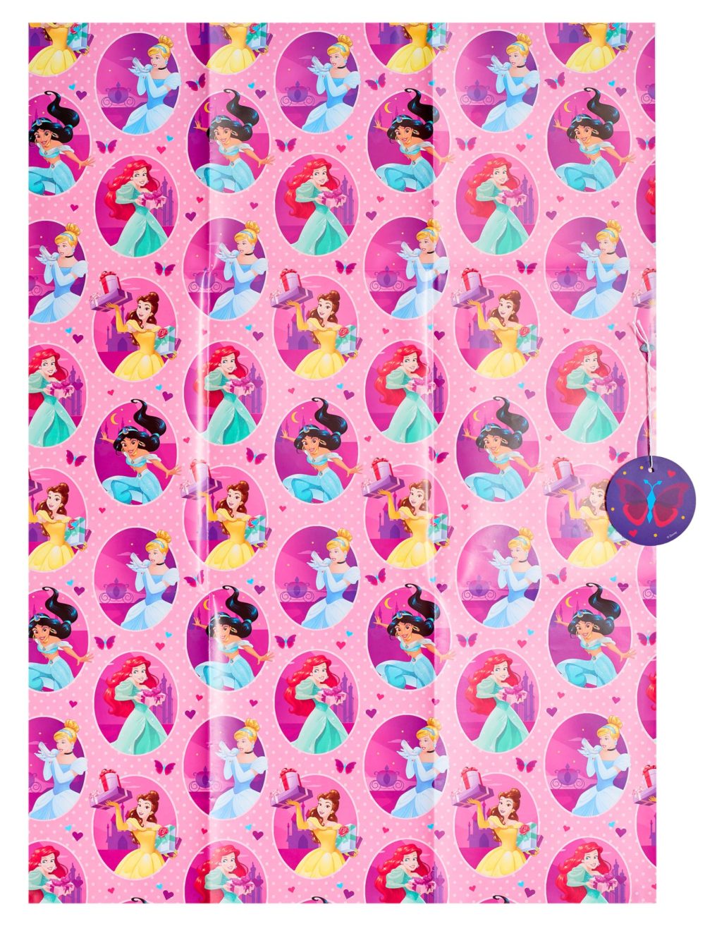 UK Greetings Disney Princess Wrapping Paper - Girls Wrapping Paper - Kids Wrapping Paper, Multicolor - Image 4