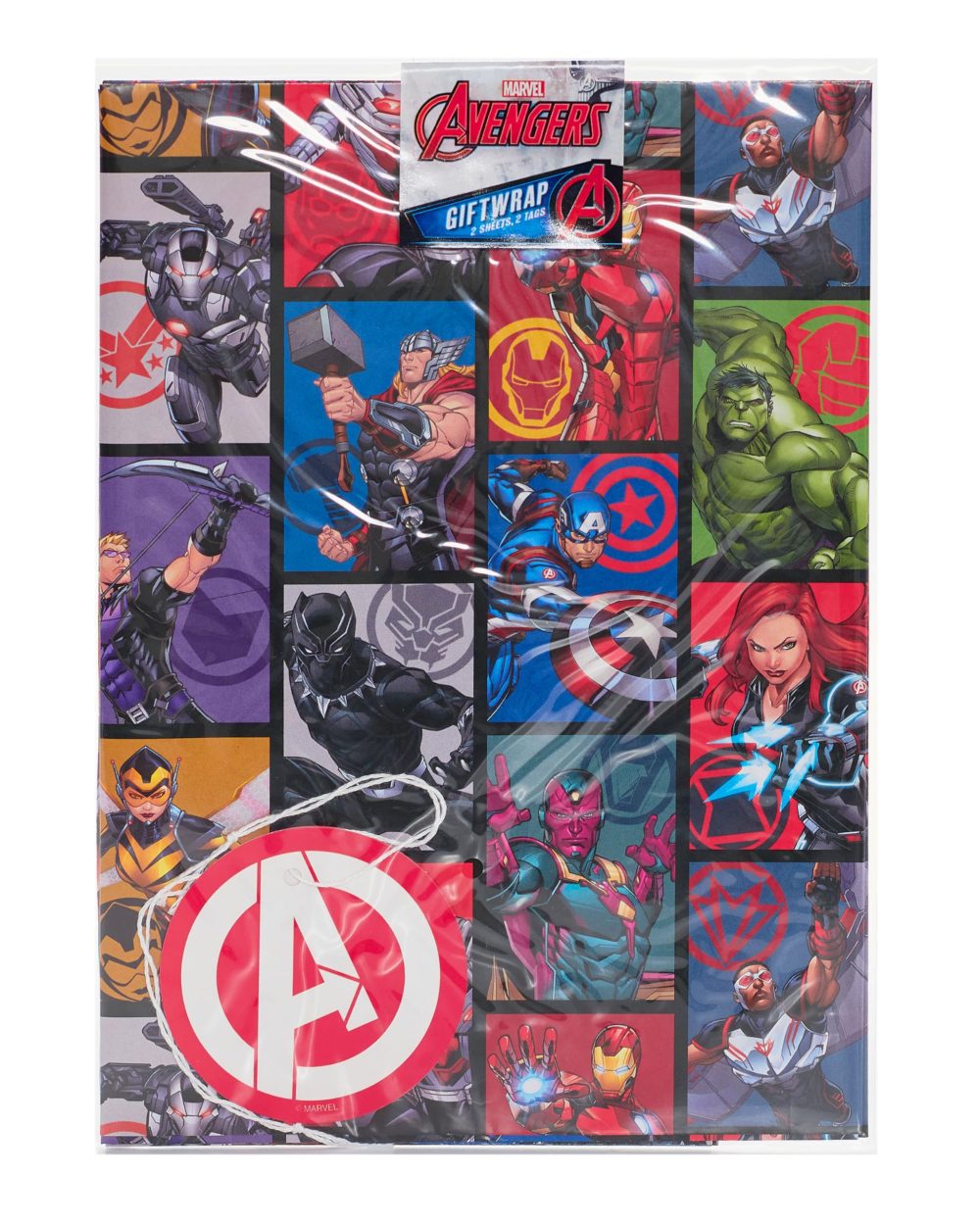 Boys Superhero Wrapping Paper - Marvel Hero Wrapping Paper - Boys Marvel The Avengers Blue Wrapping Paper Sheets - Wrapping Paper for Kids - Wrapping Paper for Boys - Image 2