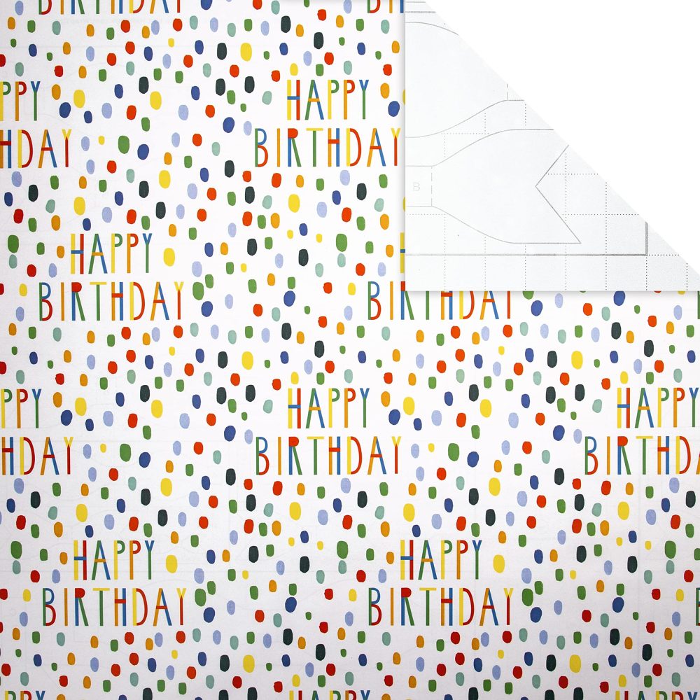 Hallmark Birthday Wrapping Paper Bundle - 3 Rolls in 1 Patterned Design, Birthday Roll Wrap Bundle - Image 5