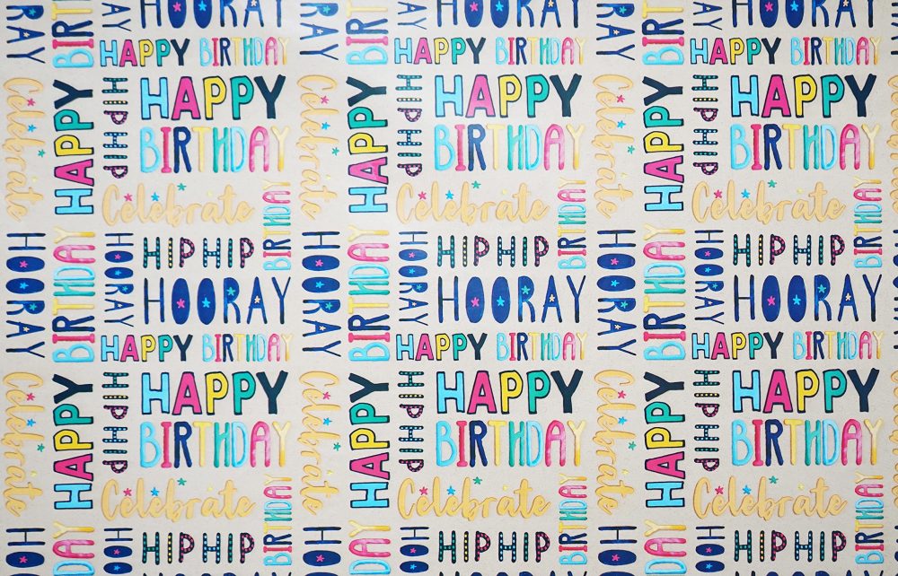 Pack of 4 x 3M Happy Birthday Gift Wrapping Paper roll - Perfect for Birthday, Festival, Party or Wedding Gift and Festive Decoration - Image 4
