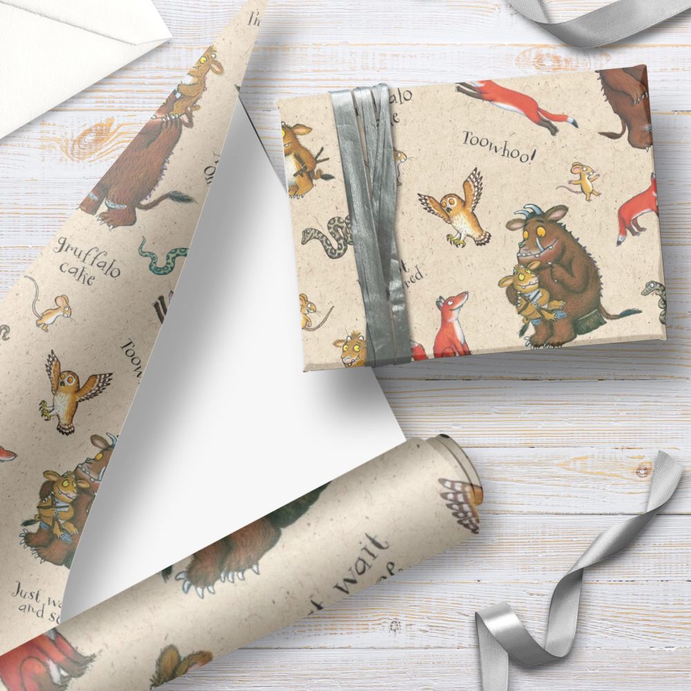 The Gruffalo 4 Metres Wrapping Paper, Gift Wrap Roll 4metres x 70cm Opened. The Gruffalo Officially Licensed Product, Responsibly Sourced, FSC Multi-Colour - Image 6
