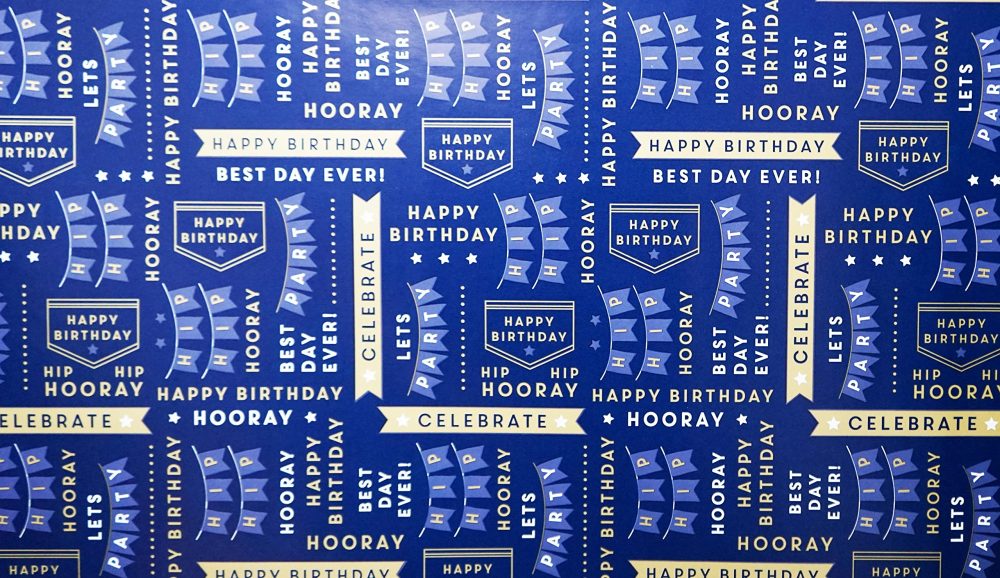 Pack of 4 x 3M Happy Birthday Gift Wrapping Paper roll - Perfect for Birthday, Festival, Party or Wedding Gift and Festive Decoration - Image 5