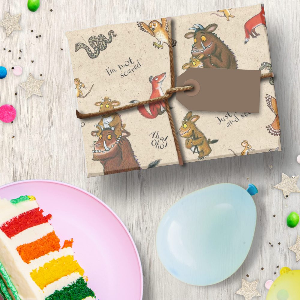 The Gruffalo 4 Metres Wrapping Paper, Gift Wrap Roll 4metres x 70cm Opened. The Gruffalo Officially Licensed Product, Responsibly Sourced, FSC Multi-Colour - Image 2
