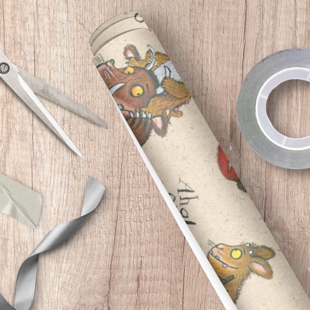 The Gruffalo 4 Metres Wrapping Paper, Gift Wrap Roll 4metres x 70cm Opened. The Gruffalo Officially Licensed Product, Responsibly Sourced, FSC Multi-Colour - Image 3