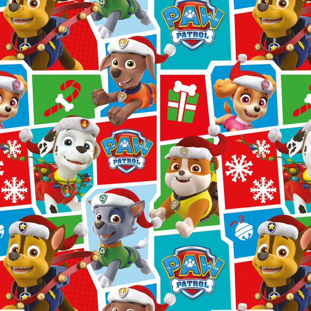 Paw Patrol Christmas Wrapping Paper, 4 Sheet Tag for Gift Wrap, 4 Sheets of Wrapping Paper - Image 6