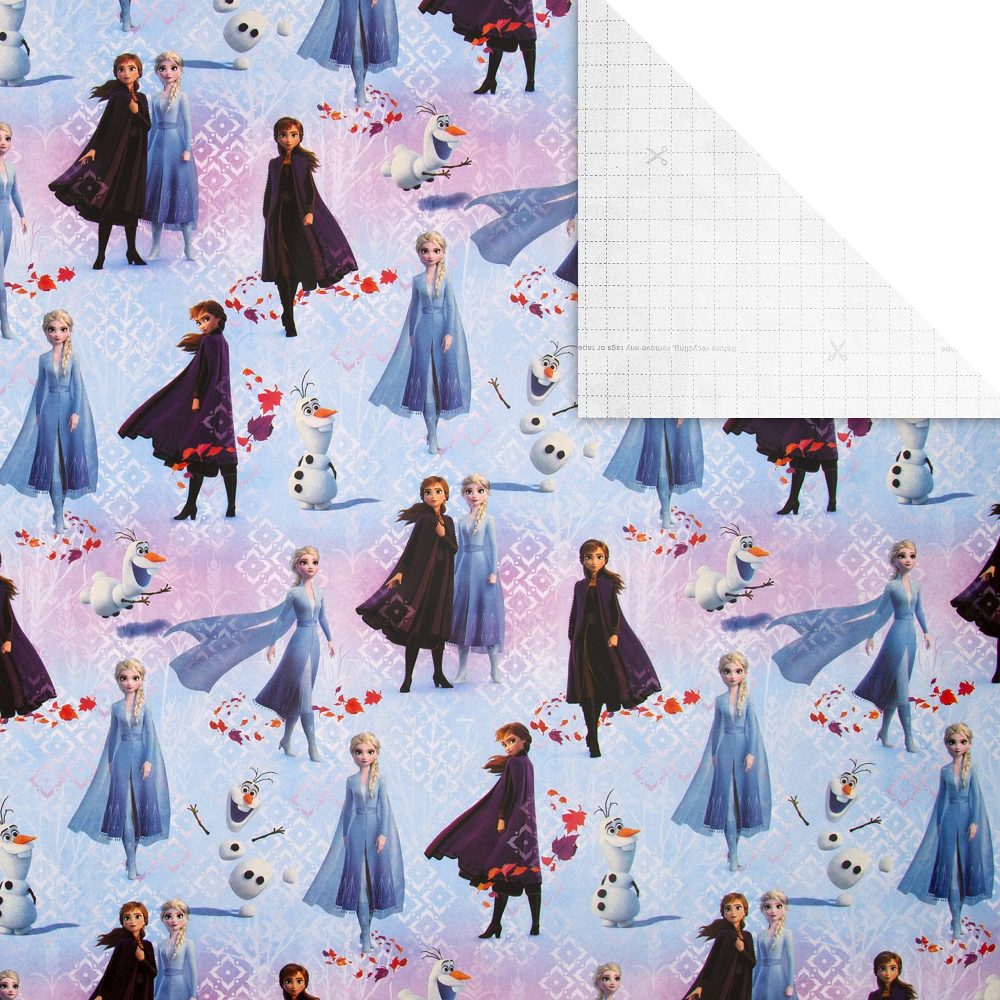 Hallmark Multi-Occasion Wrapping Paper Pack - 3 Rolls in 1 Disney Frozen 2 Design - Image 3