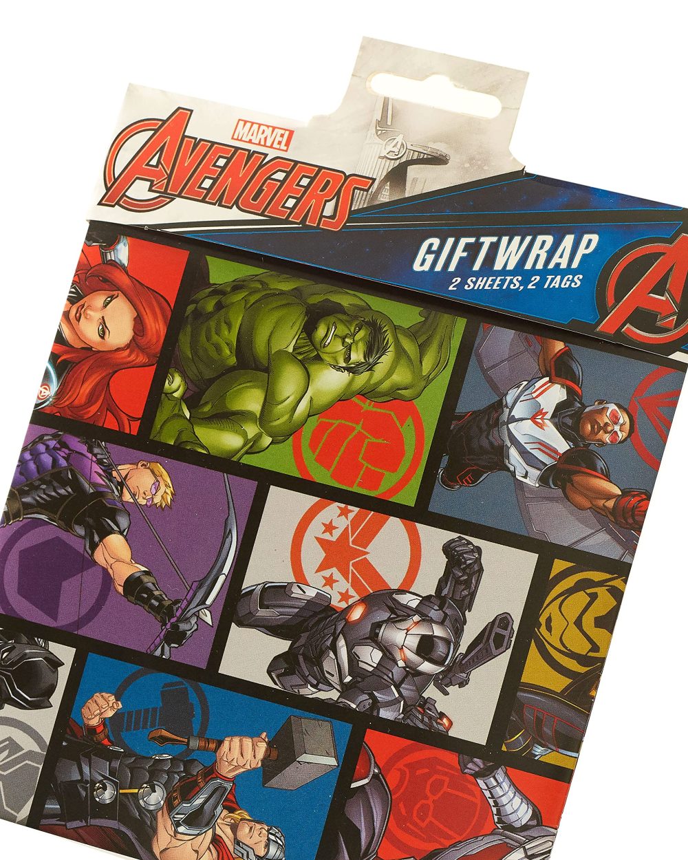Marvel Avengers Gift Wrap Pack Contains 2 Sheets & Tags Wrapping Paper - Image 2