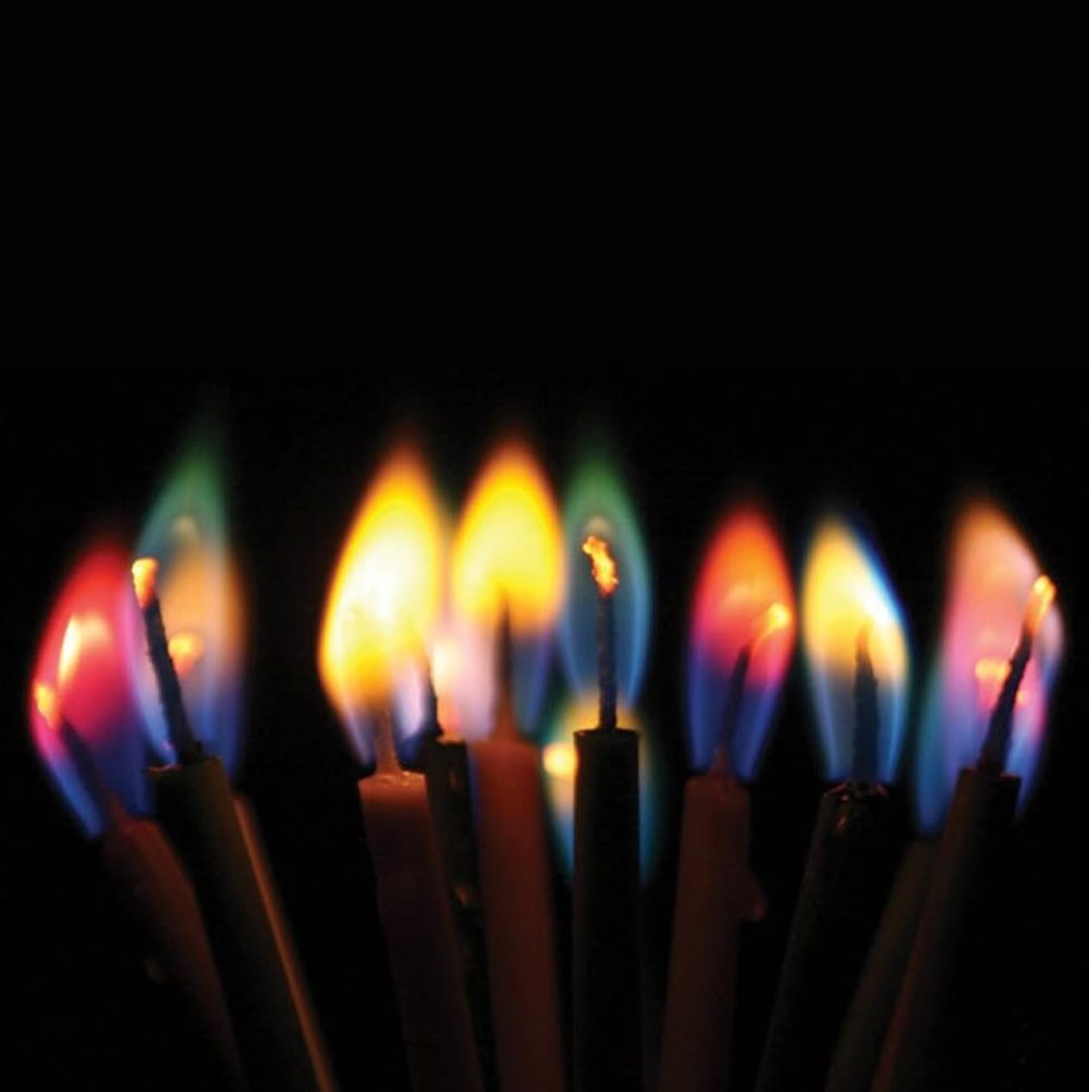 10 Coloured Flame Party Candles, Decorative Birthday Cake Celebration Candles Set with 10 Easy to Use Holders, Angel Flames, Assorted Coloured Birthday Party Candles - Image 3