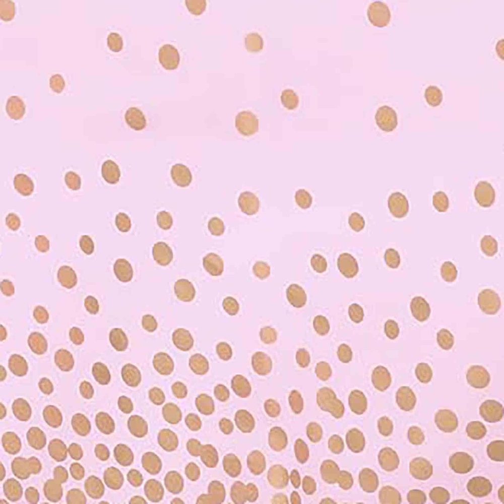 Kesfey 3 PCS Pink and Gold Polka Dots Plastic Tablecloths, Rectangle Disposable Table Covers Bridal Shower 54x108 Inch Table Cloths for Picnic Birthday Wedding Parties - Image 2