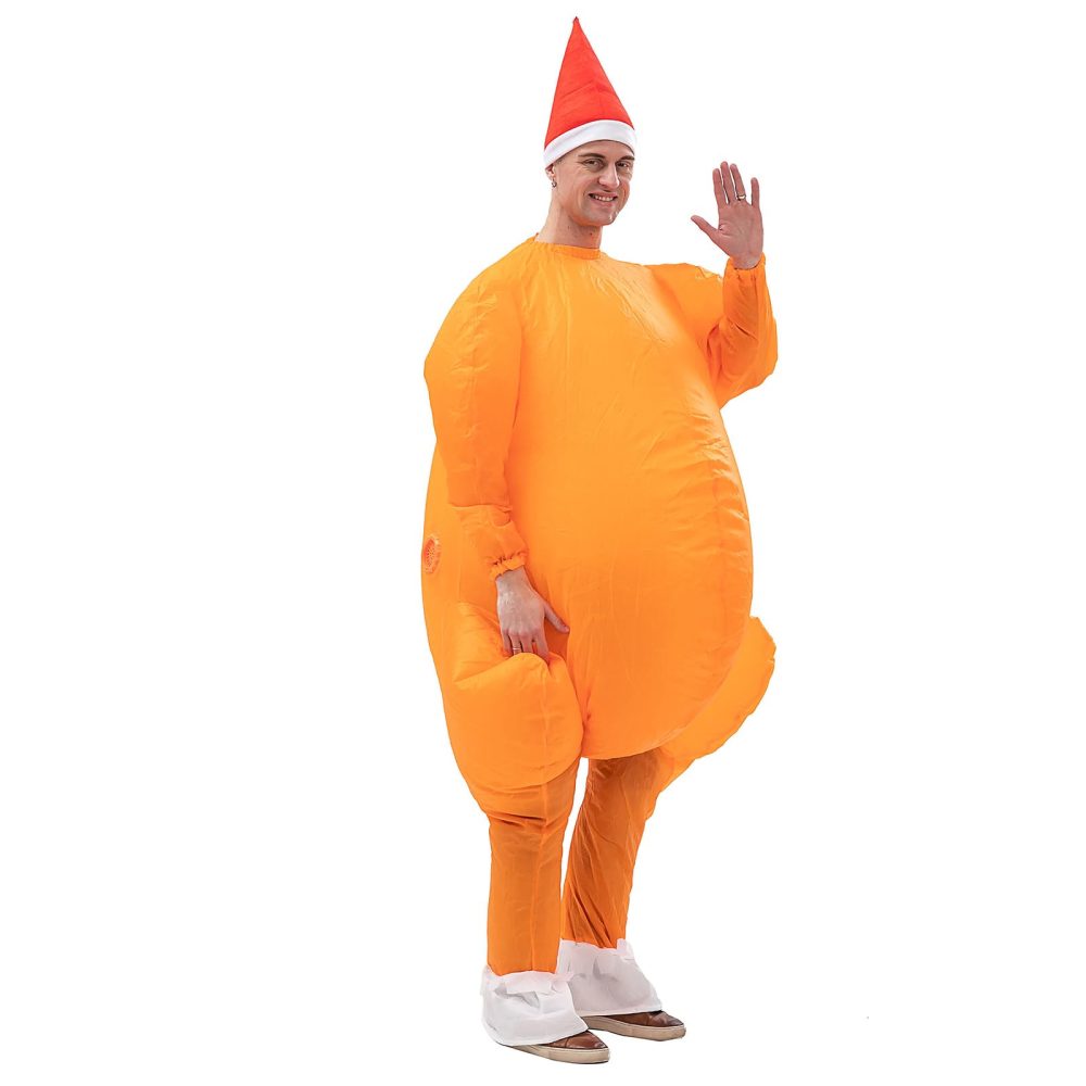 Arokibui Inflatable Turkey Costume Blow up Costume Chicken Costume Halloween Costume Thanksgiving Costume Festival Costume Cosplay Party Christmas Costume - Image 5