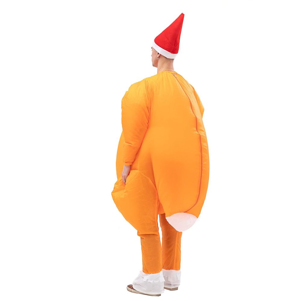 Arokibui Inflatable Turkey Costume Blow up Costume Chicken Costume Halloween Costume Thanksgiving Costume Festival Costume Cosplay Party Christmas Costume - Image 2