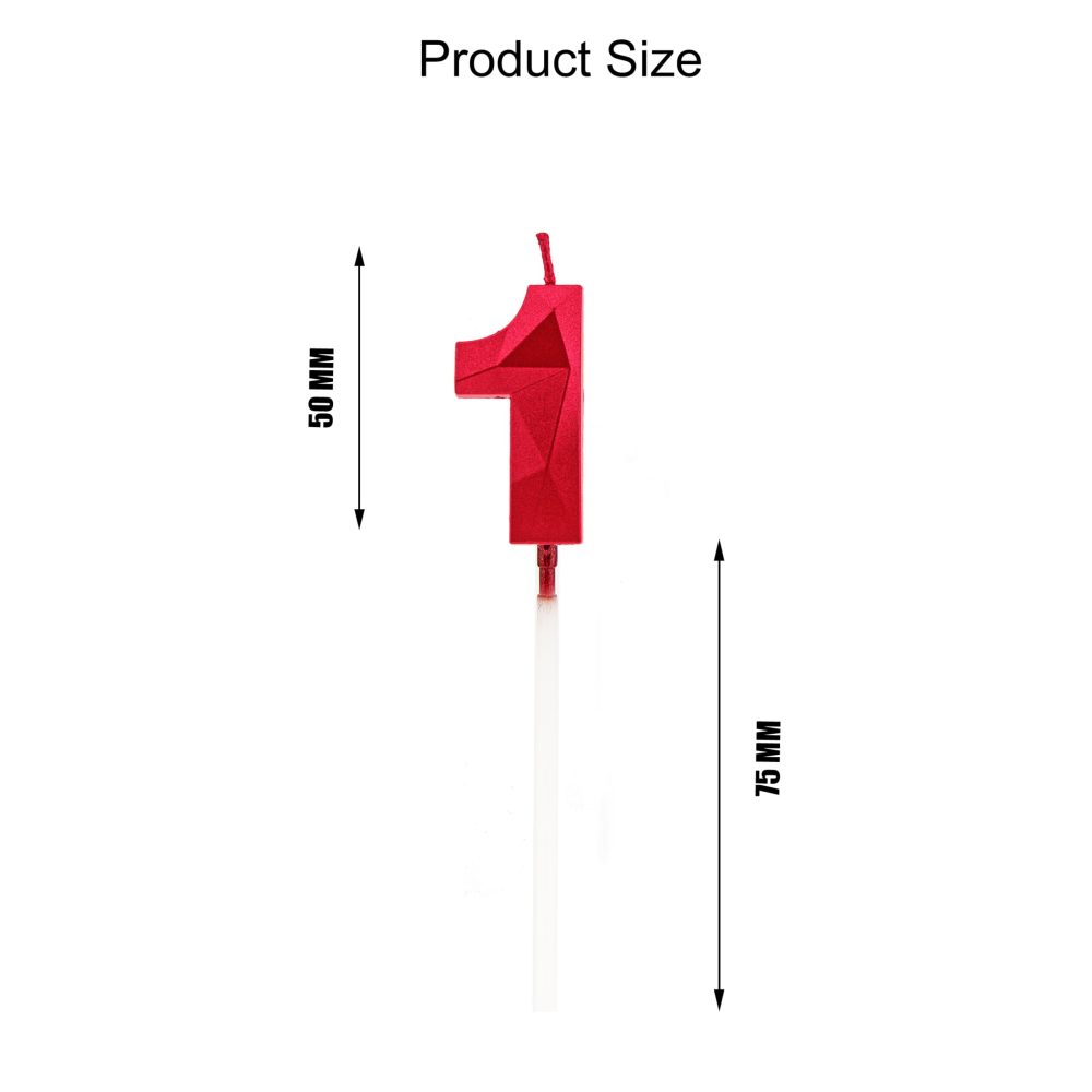 70th Birthday Candles, Red Number Candles Birthday Decoration, Happy Birthday Cake Toppers, for Birthday Parties Weddings Company Anniversaries (Red, 70) - Image 2