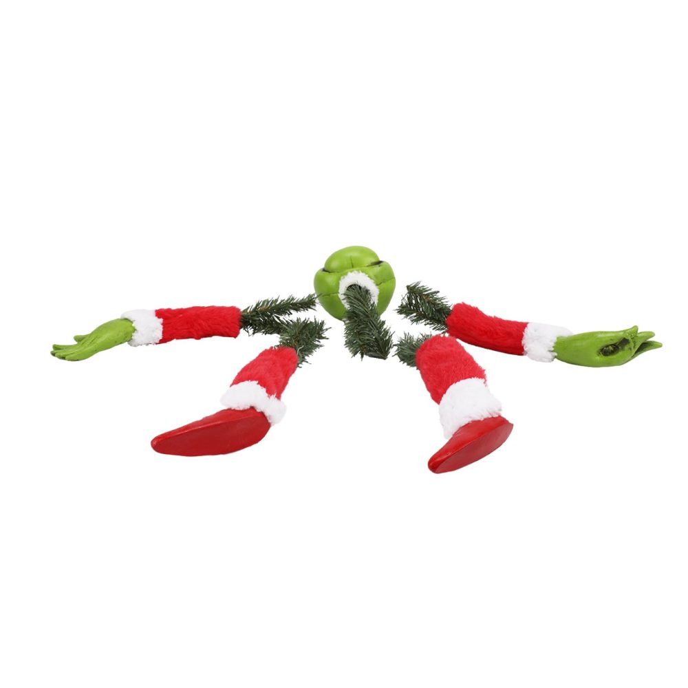 Christmas Tree Decorations Gifts - Christmas Tree Topper, Elf Head/Arm/Leg for Christmas Tree Stole Elf Stuffed Leg Stuck Tree Topper Garland Ornaments - Image 4