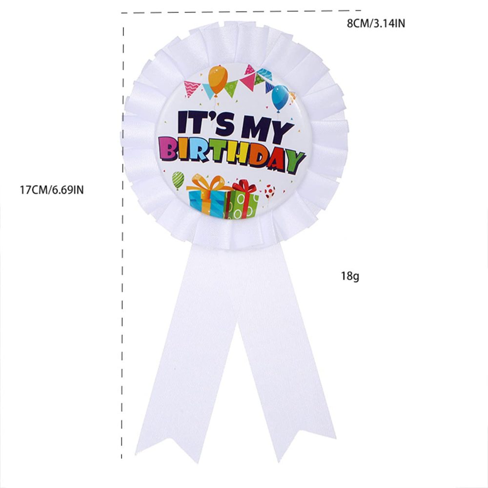 CHTENG Colorful Birthday Girl Sash Badge and Tiara Rhinestone Crown Headband for Birthday Party Supplies - Image 3