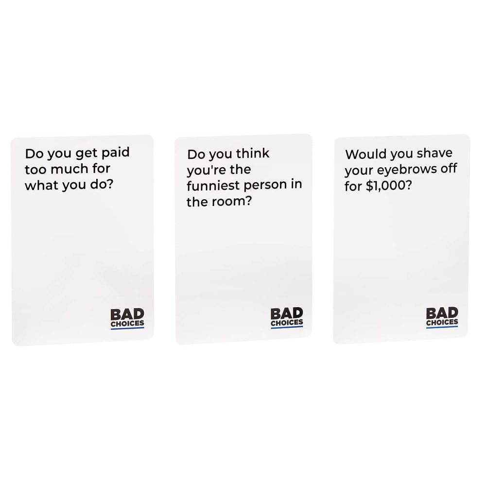 BAD CHOICES Party Game - The Have You Ever? Game - Hilarious Adult Card Game for Fun Parties and Board Games Night with your Group - Image 6