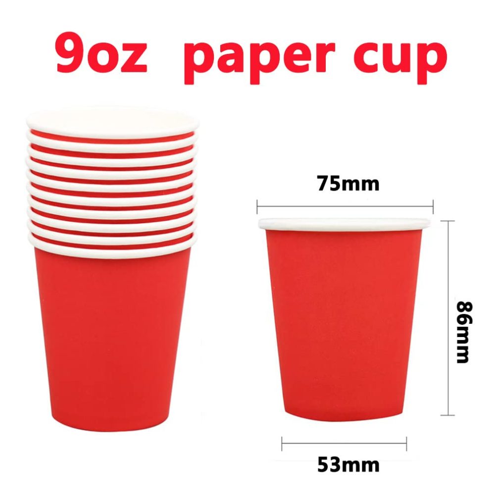 Solafas 60 PCS Paper Cups Disposable Party Cups Drinking Cups for Picnic,Weddings,Birthday Party - Image 6