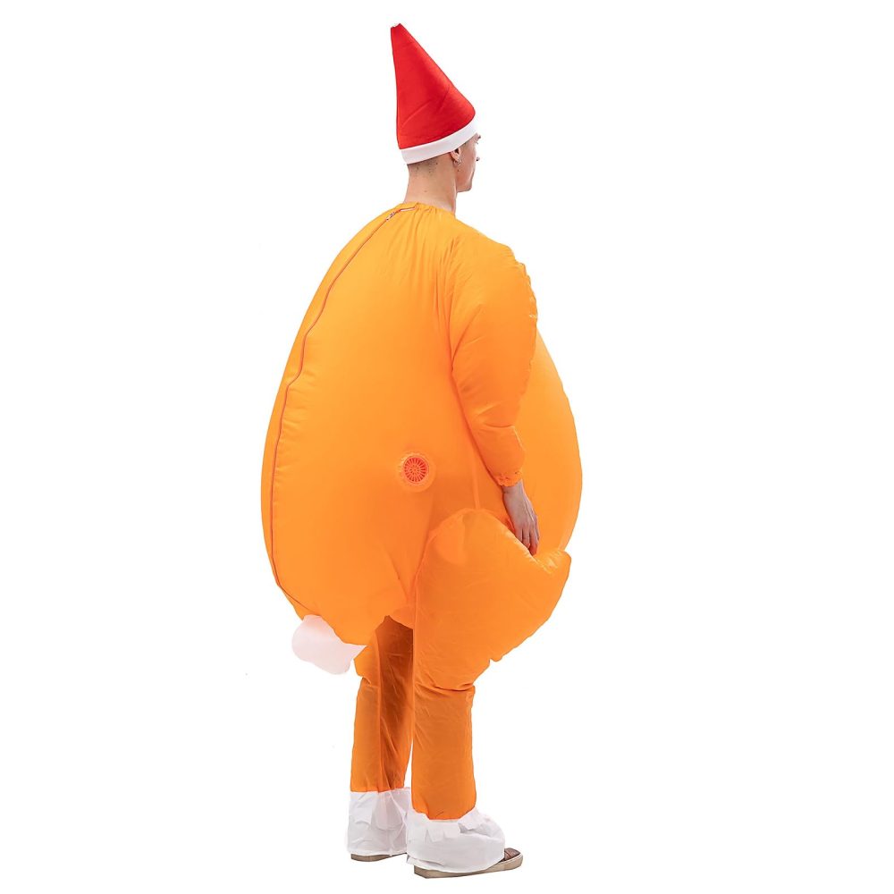 Arokibui Inflatable Turkey Costume Blow up Costume Chicken Costume Halloween Costume Thanksgiving Costume Festival Costume Cosplay Party Christmas Costume - Image 4