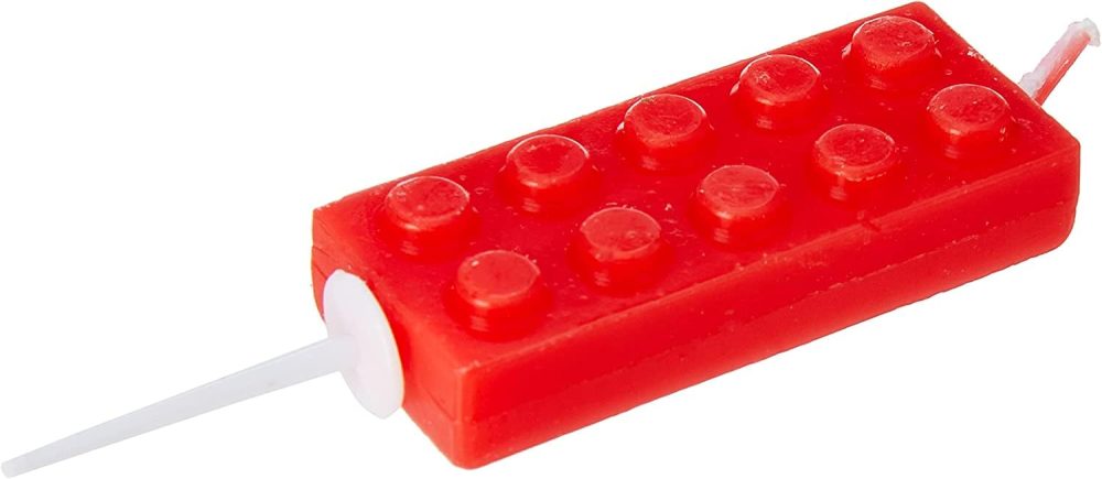 Anniversary House Block Party Building Block Pick Candles, 7 centimeters - Image 5