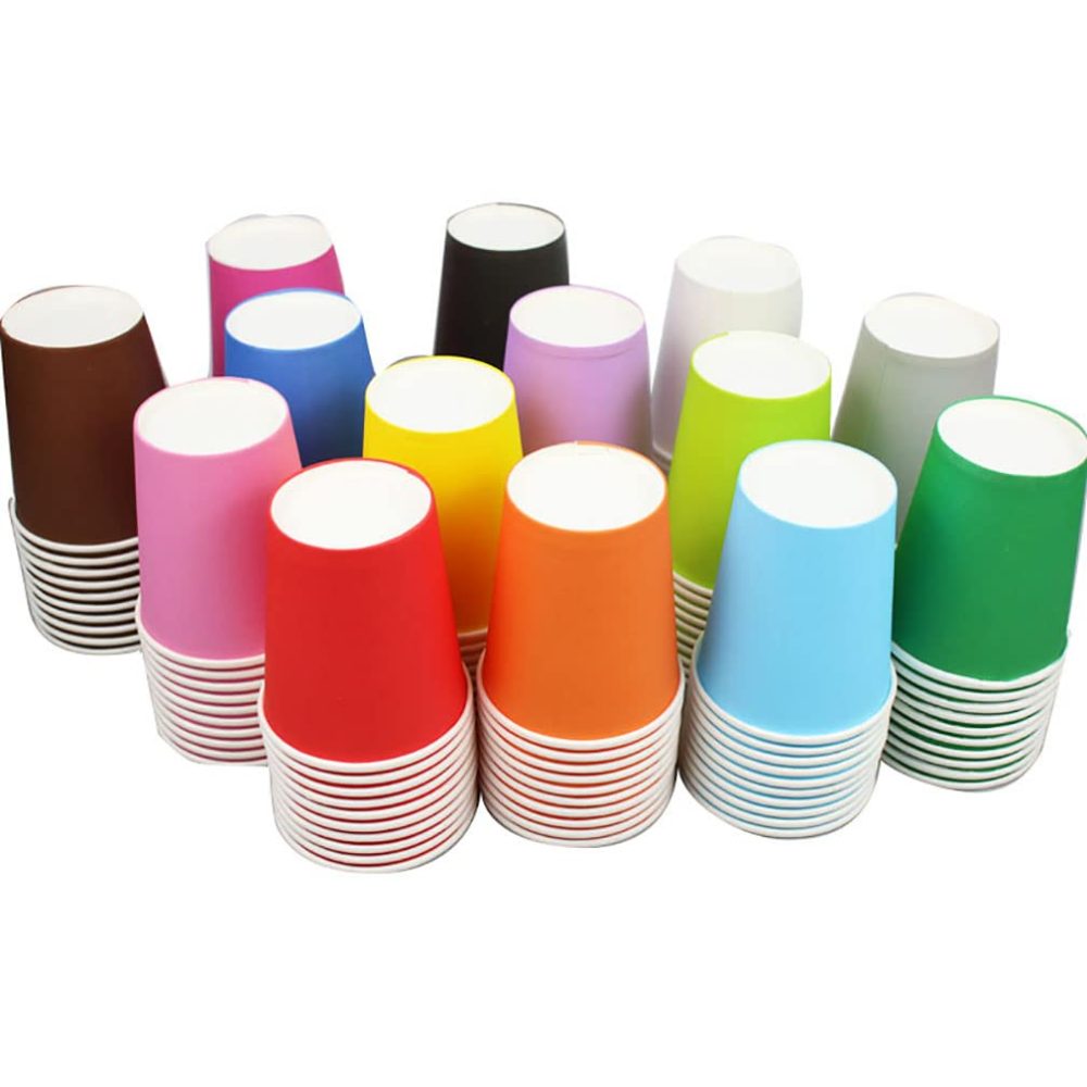 Solafas 60 PCS Paper Cups Disposable Party Cups Drinking Cups for Picnic,Weddings,Birthday Party - Image 2