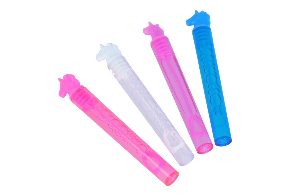 Henbrandt Unicorn Party Bubble Tubes with Wand (Pack of 12) Children's 4ml Party Bubbles Loot Bag Fillers Summer Games for Boys and Girls Kids Party Bags - Image 2