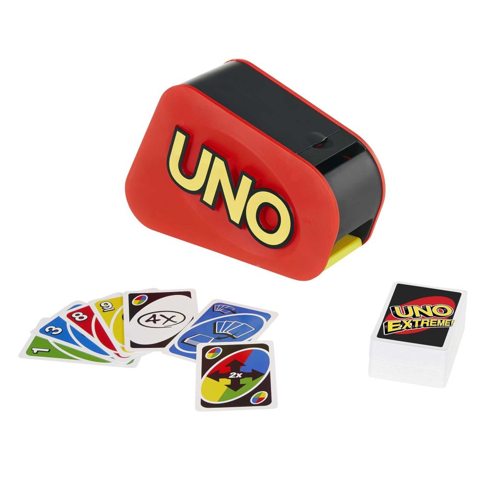 UNO Extreme Card Game Featuring Random-Action Launcher with Lights & Sounds & 112 Cards, Kid, Teen & Adult Game Night Gift Ages 7 Years & Older, GXY75 - Image 7