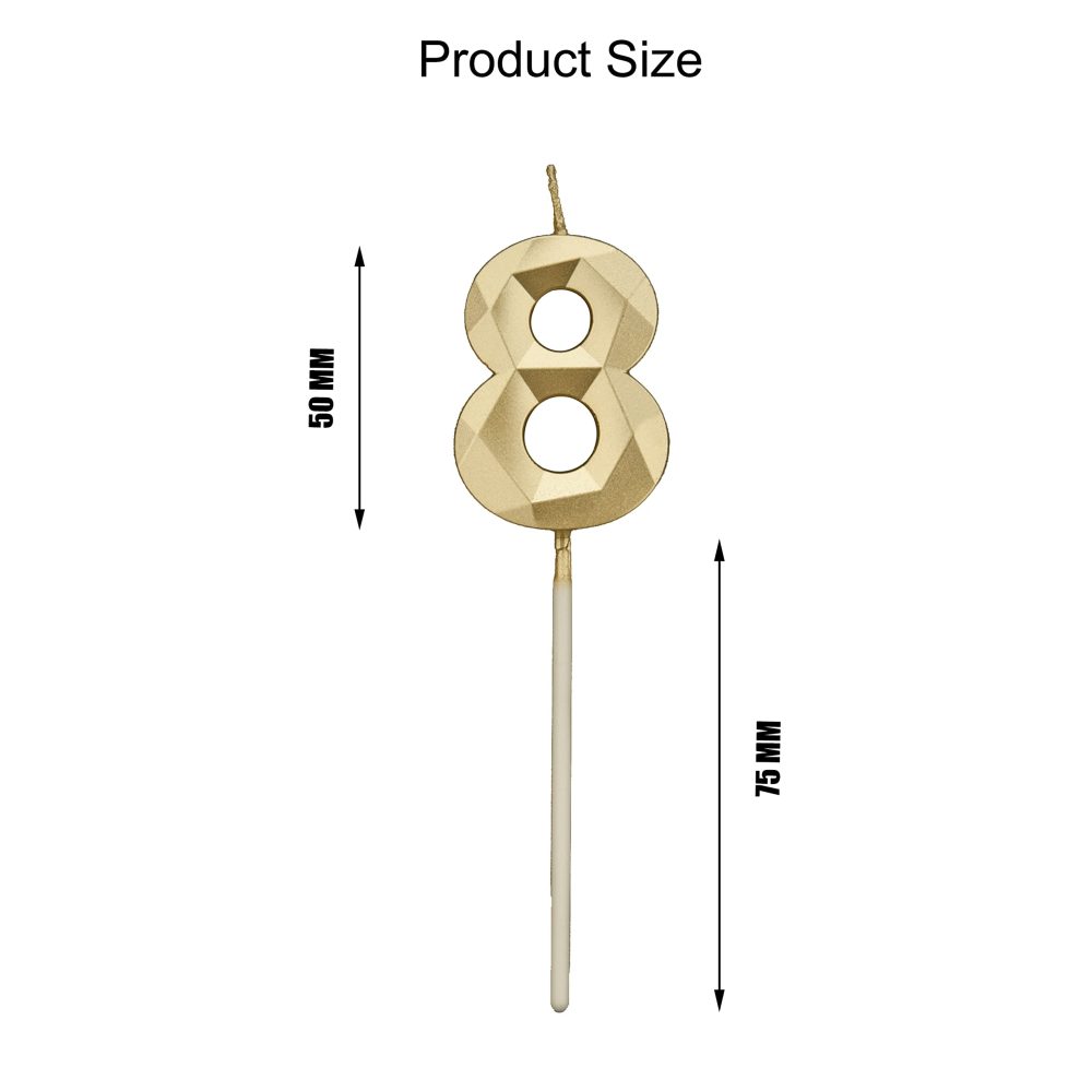 18th Birthday Candles, GoldNumber Candles Birthday Decoration, Happy Birthday Cake Toppers, for Birthday Parties Weddings Company Anniversaries (Gold, 18) - Image 2