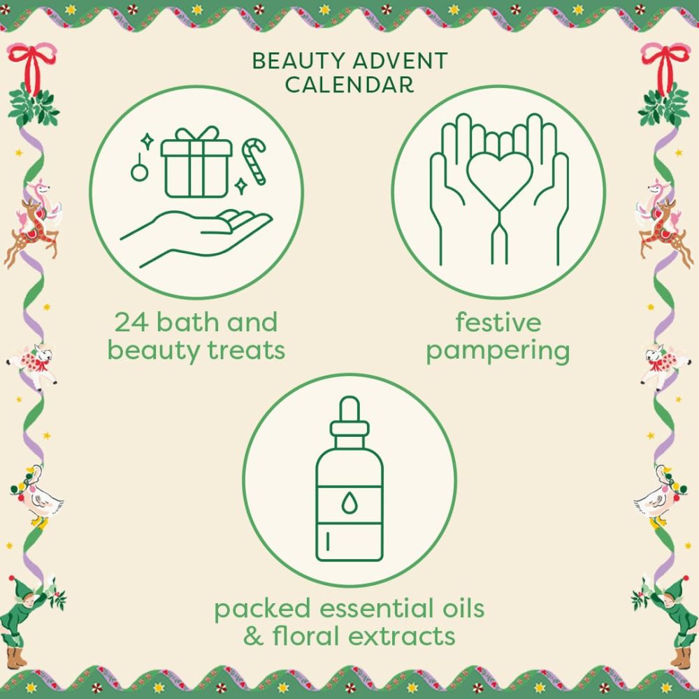 Cath Kidston Christmas Legends-Beauty Advent Calendar - 24 Bath & Body Products for Festive Pampering - Image 3