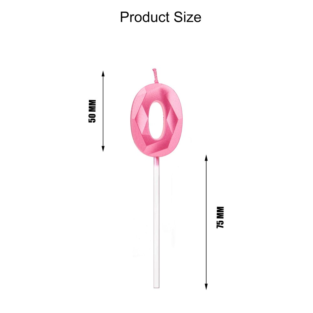 70th Birthday Candles, Pink Number Candles Birthday Decoration, Happy Birthday Cake Toppers, for Birthday Parties Weddings Company Anniversaries (Pink, 70) - Image 2