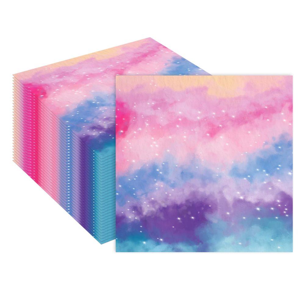 40pcs Rainbow Napkins, 33 x 33 cm, Disposable Guest Party Napkins for Baby Shower, Girls, Birthday, Wedding, Rainbow Party