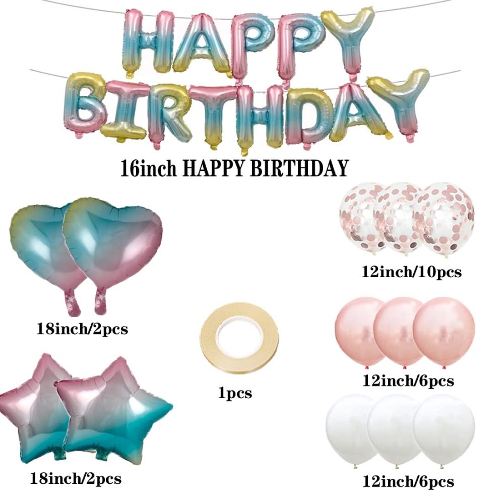21th Birthday Balloon 21th Birthday Decorations Rainbow 21 Balloons Happy 21th Birthday Party Supplies Number 21 Foil Mylar Balloons Latex Balloon Gifts for Girls,Boys,Women,Men - Image 6