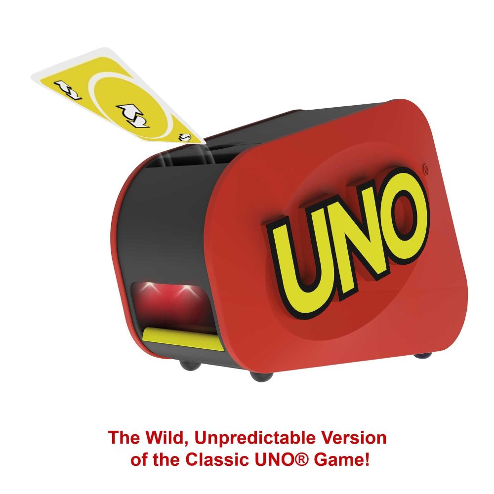 UNO Extreme Card Game Featuring Random-Action Launcher with Lights & Sounds & 112 Cards, Kid, Teen & Adult Game Night Gift Ages 7 Years & Older, GXY75 - Image 6