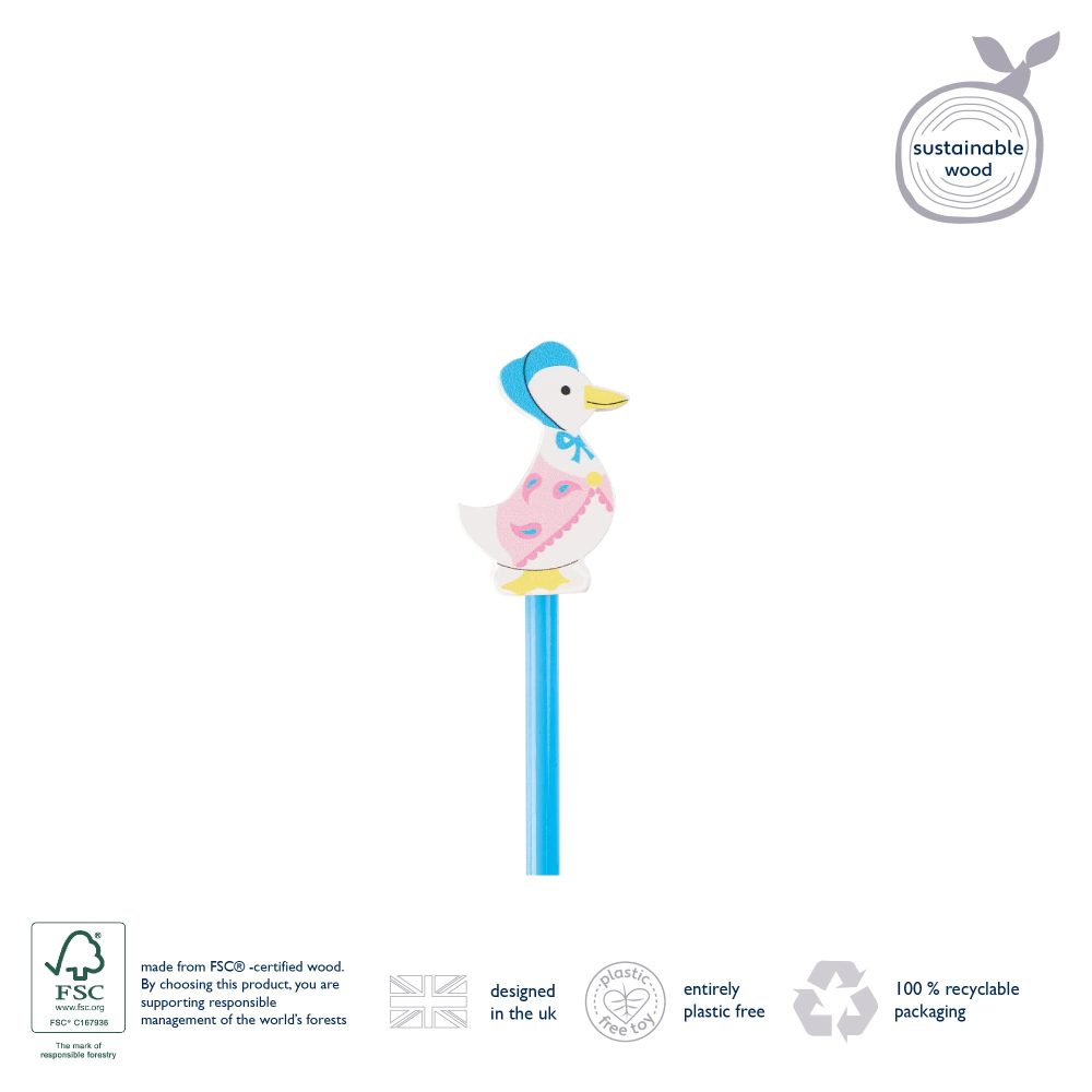 Orange Tree Toys 9 x Peter Rabbit Novelty Pencils for Kids - Wooden Kids Pencils, Funky Pencils for Children - Bulk Pencils for Party Bags, Easy Grip Pencils for Kids, Toddlers, Pack of Pencils - Image 6