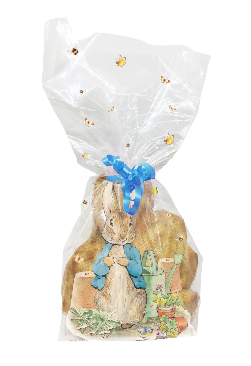 Anniversary House J001 Peter Rabbit Classic Characters Cupcake Toppers, Paper & 20 Pieces Beatrix Potter Peter Rabbit Treat Bags, BOPP Cellophane Bags, 12.5 x 28.5cm, Including Twist Ties, M569 - Image 3