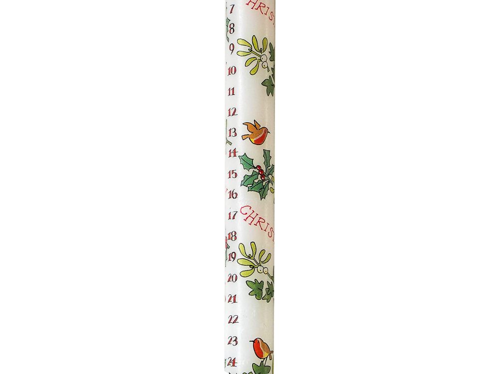 Alison Gardiner Holly and The Ivy with Merry Christmas Unique Festive Advent Wax Dinner Candle 12 Hours Burn Time 29.5 cm - Image 3