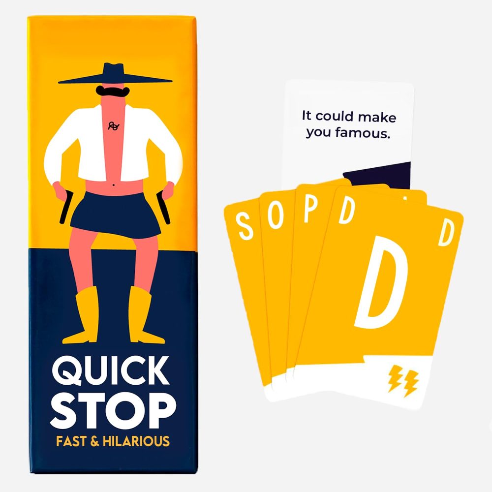 QUICKSTOP | Card Game for Family and Friends | Fast and Hilarious | 2-7 players | Party Game for Adults and Kids 10+ | 30 minutes Playing Time - Image 5
