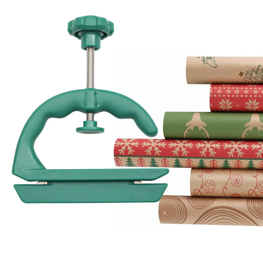 Wrapping Paper Cutter,Sliding Gift wrap Cutter,Wrapping Paper Cutter,Mini Cutter Tool Gifts,Wrap Cutting Device for Halloween/Birthday/Holiday Crafting Wrapping Paper DIY Handmade Wrap