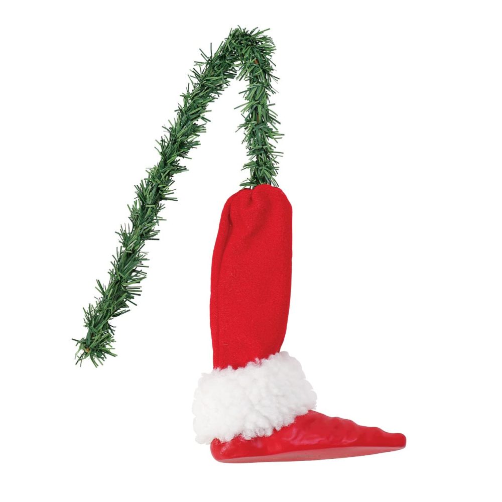 Christmas Tree Decorations Gifts - Christmas Tree Topper, Elf Head/Arm/Leg for Christmas Tree Stole Elf Stuffed Leg Stuck Tree Topper Garland Ornaments - Image 3