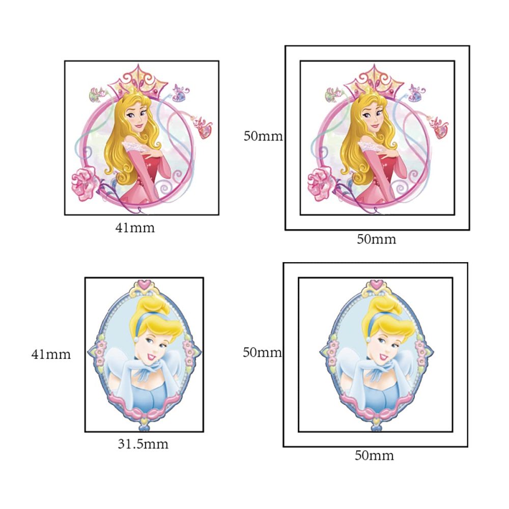 Princess Temporary Tattoo for Kids, 20 Sheets Big Children's Temporary Tattoo Body Art Tattoo Stickers,Goody Bag Stuffers Party Bag Fillers (2x2 Inch) … - Image 3