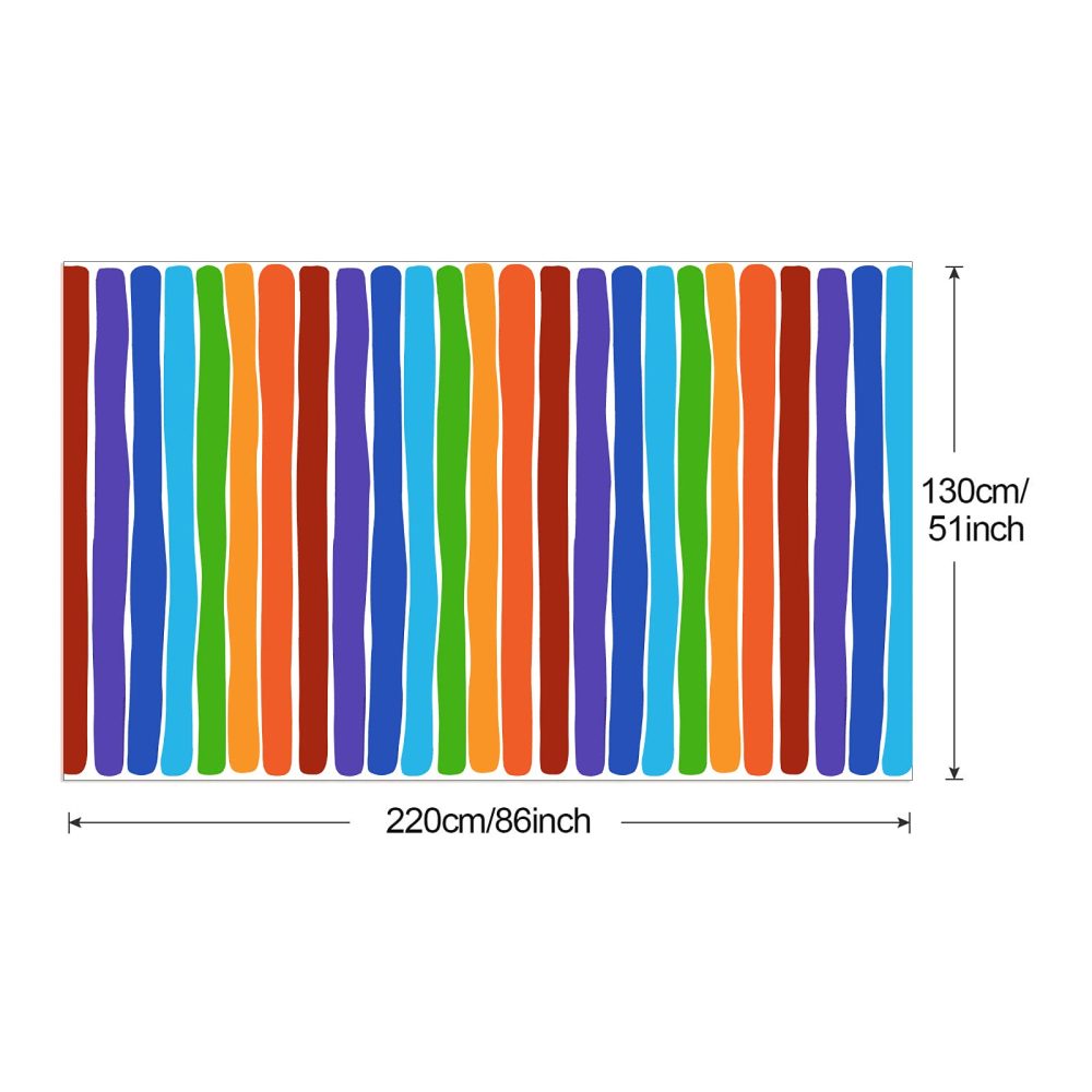 PHOGARY 3 Pack Rainbow Theme Tablecovers for Party Decoration, Disposable Plastic Rectangular Table Covers, Rainbow Parties Tablecloth Summer Beach Kids Birthday Cocktail Party Supplies - Image 6