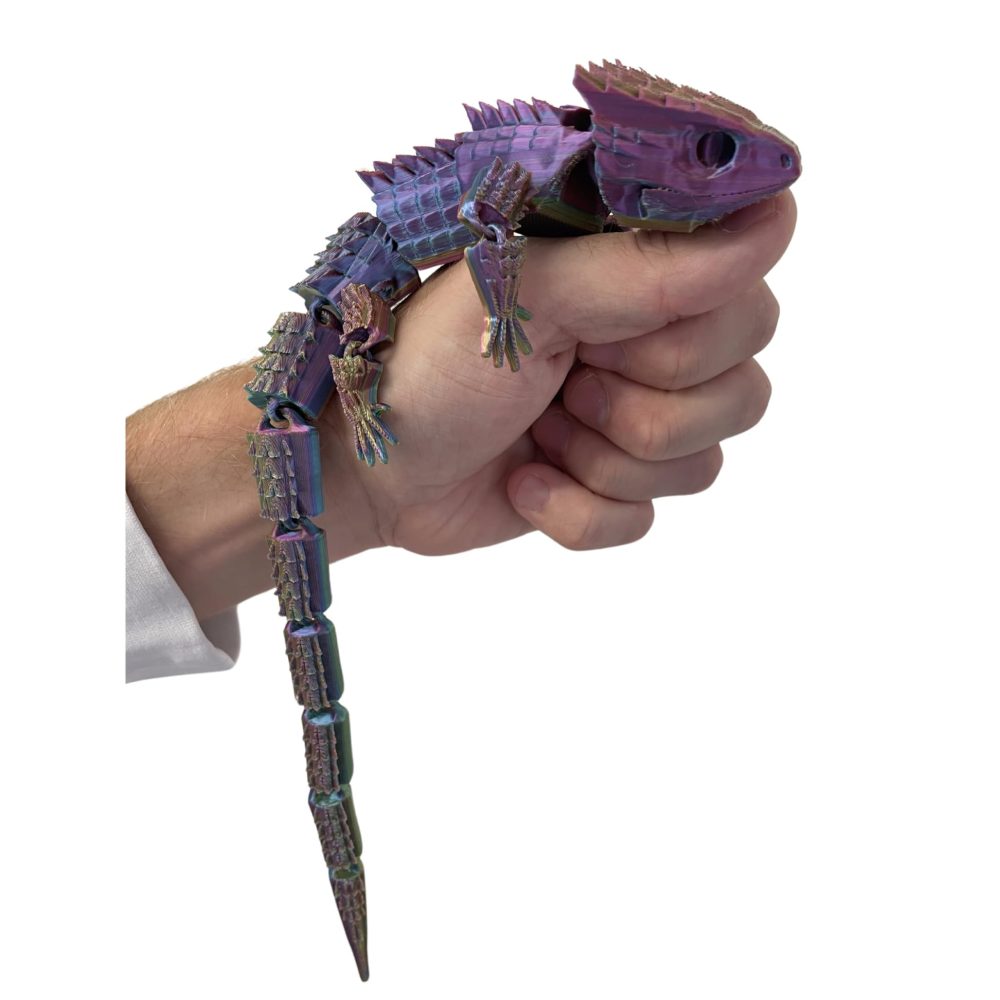 RJW Design Store – Large Reptile Colour Changing Fidget Toys, Bearded Dragon Fidget Pet – Colour-Changing Fidget Toy Set Stress Relief Lizard – Calming Gift Idea for Imagination, Play & Entertainment