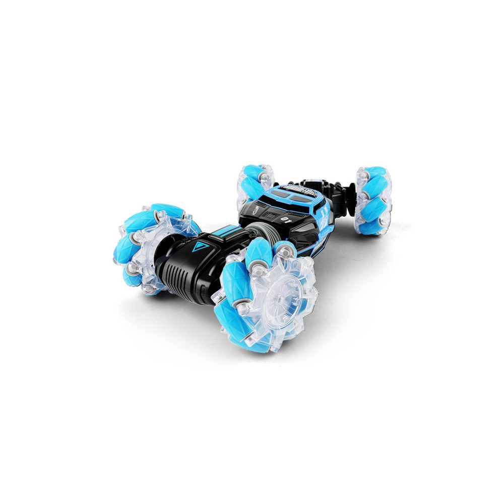 YueLi Rc Car Gesture Sensing Twist Car Dual Remote Control Four-Wheel Drive Off-Road All-Terrain RC Electric Toy Car with Rechargeable Battery for Boys, Children, Ddolescents and Adults(Blue/Black) - Image 5