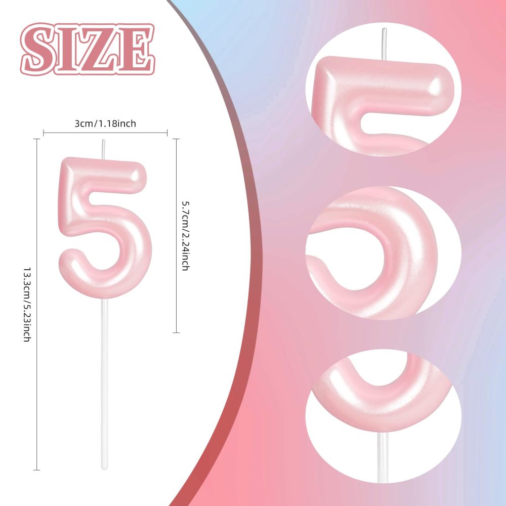 Hot Pink Happy 70th Birthday Candle,Pink Number 70 Candle,Birthday Cake Candle Decorations,Cake Candles Cake Toppers for Girls Women,Wedding Anniversary - Image 7