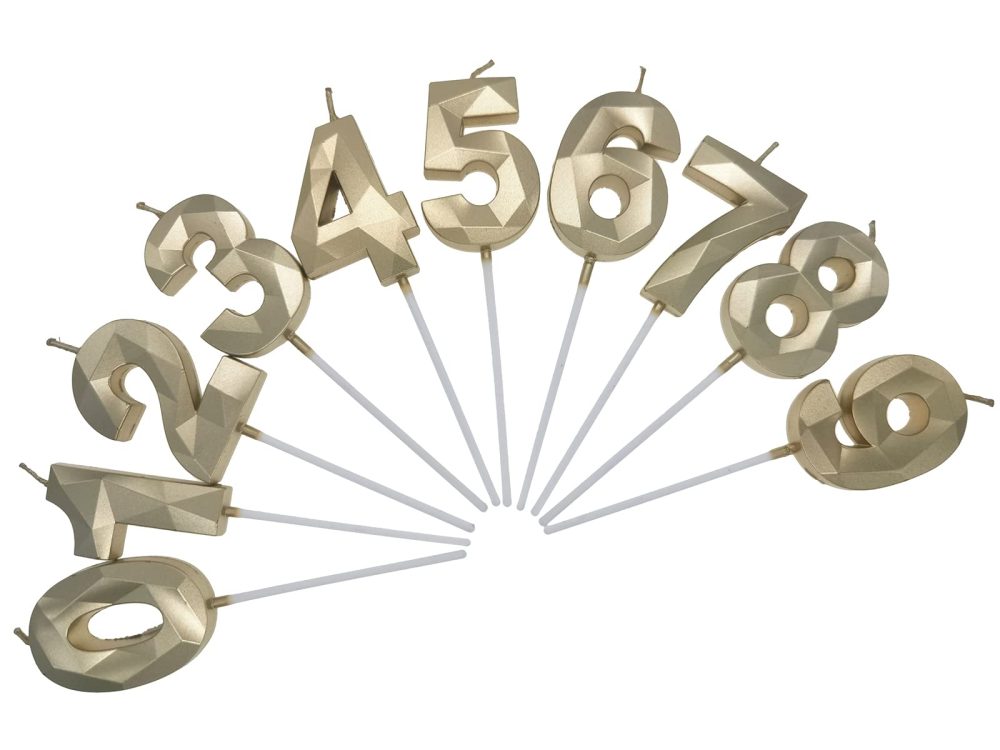 Birthday Number Candle, 1st or 2nd or 12th or 21th Birthday Candles for Cake Birthday Decorations Happy Birthday Cake Topper Cake Candles, for Anniversary Wedding Party Celebration Supplies (Gold) - Image 5