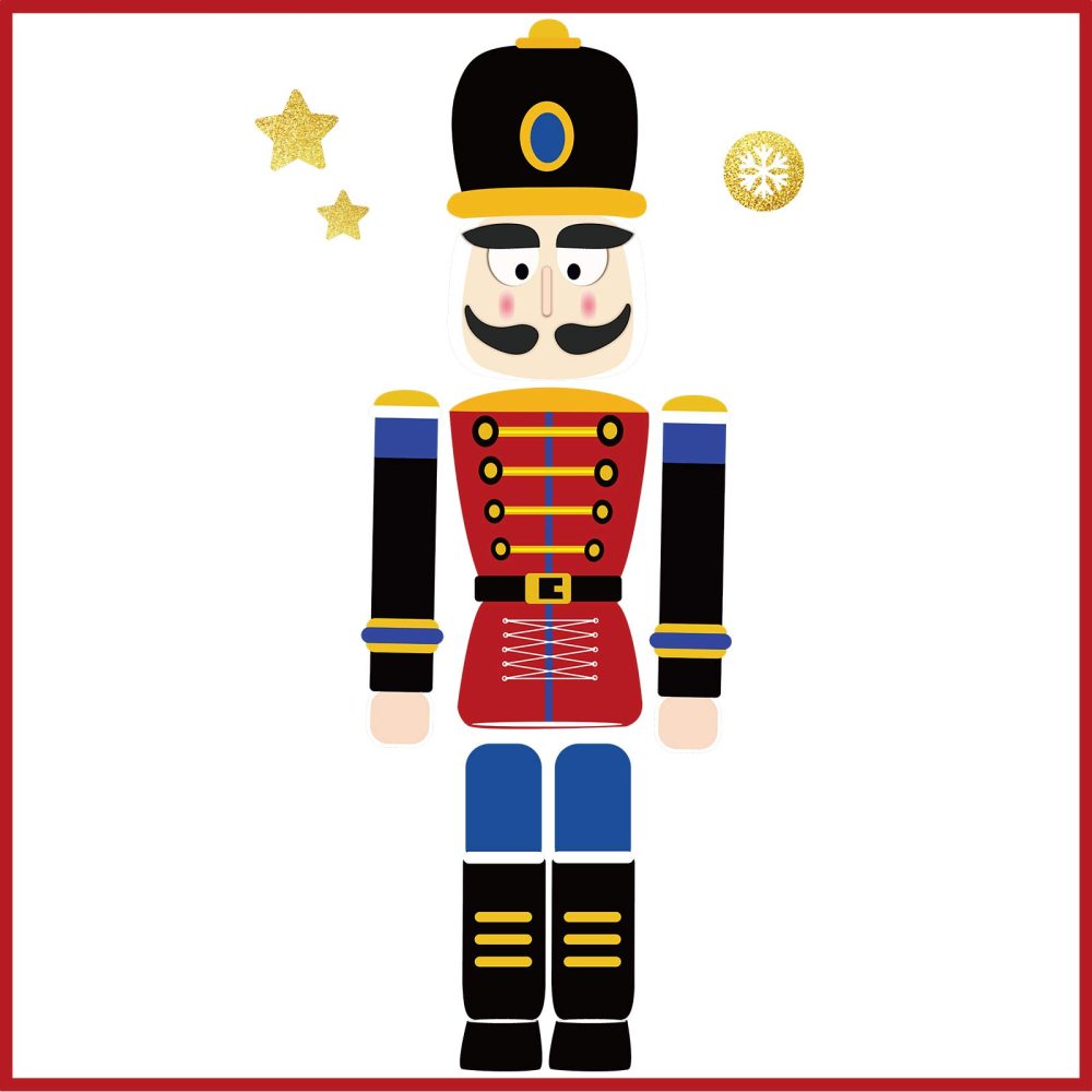 10 Pieces Christmas Nutcracker Refrigerator Magnets Xmas Nutcracker Fridge Magnet Stickers Cute Funny Soldier Nutcracker Sign Christmas Holiday Door Garage Office Cabinets Decoration(Red Blue) - Image 7