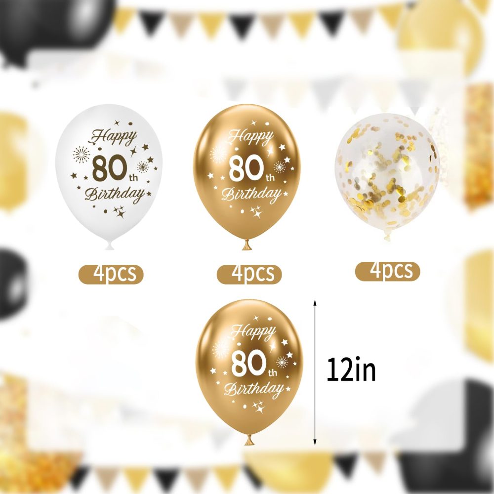 40th Birthday Balloons 15 Pcs White Gold Happy 40th Birthday Latex Confetti Balloons White Gold 40th Birthday Party Decorations Balloons for Men Women 40th Birthday Décor Anniversary Supplies (Age 40) - Image 7