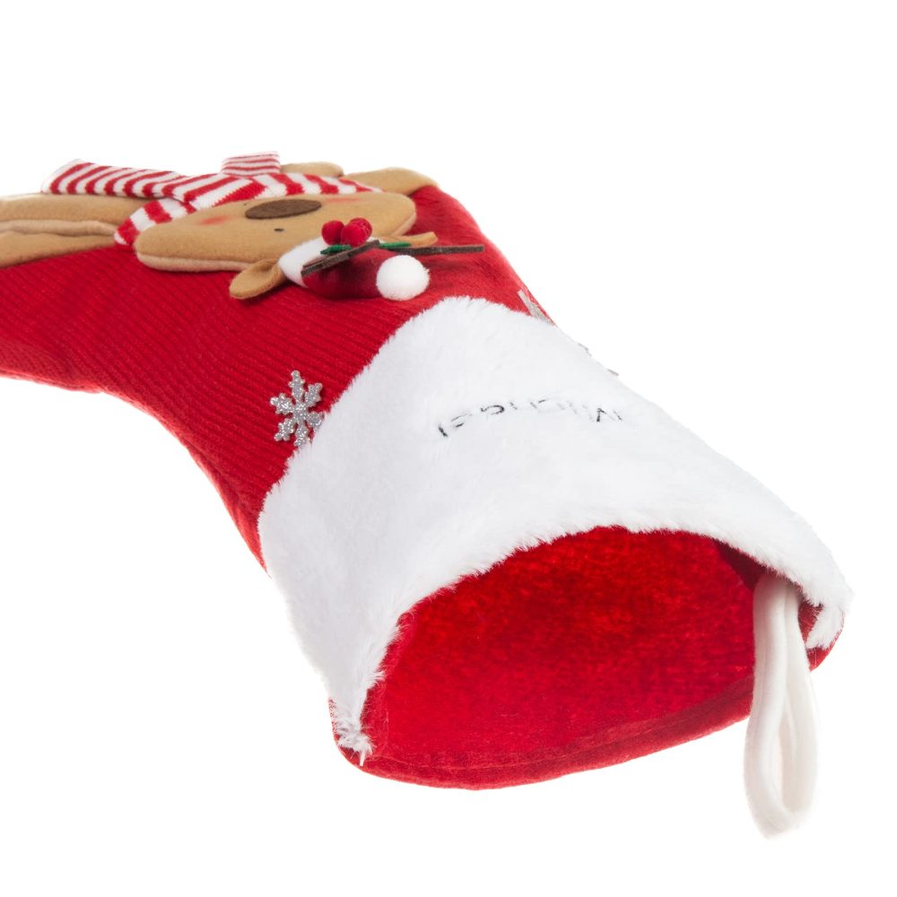 Bycuss Personalized Christmas Stockings,Custom Name Letter Xmas Stockings，Christmas Tree Hangings Bag Fireplace Hanging Stockings，Small Classic Christmas Stockings Party Decoration - Image 2
