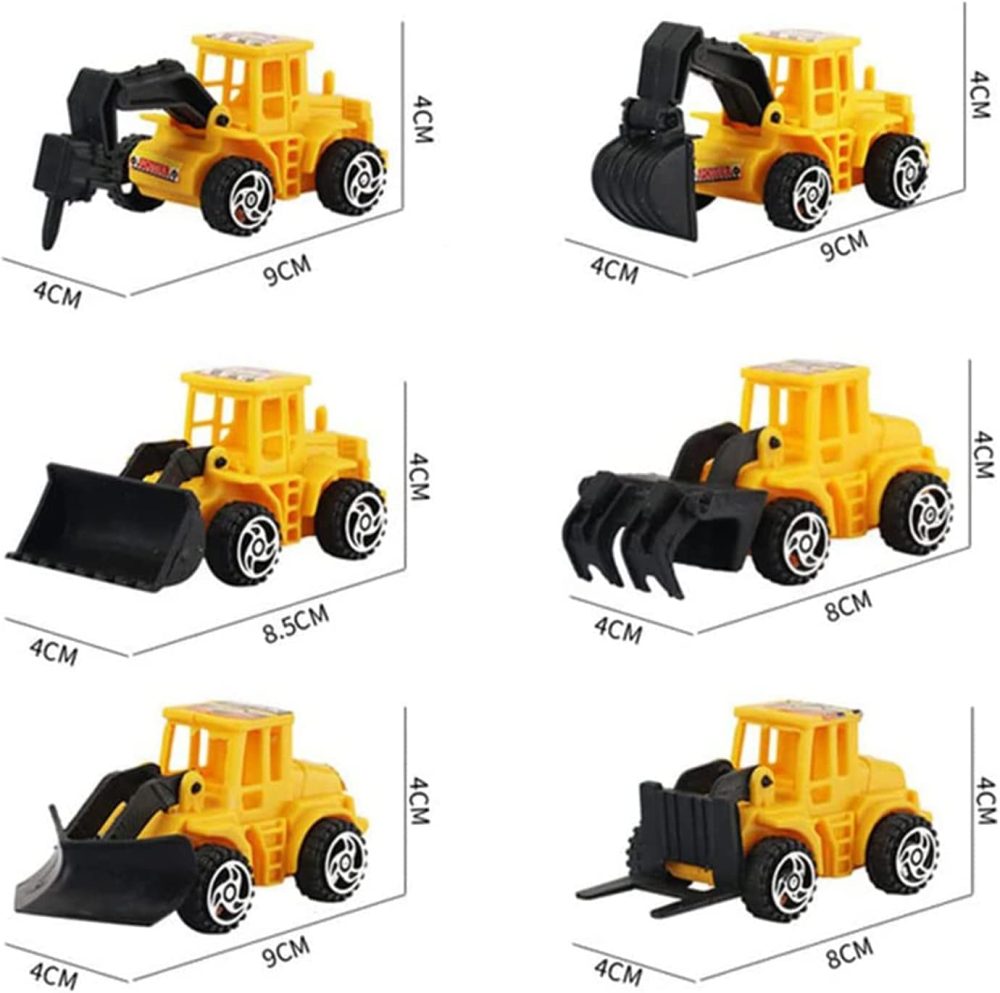 Morofme 16pcs Construction Cake Topper Vehicles Cake Decoration Set Truck Excavator Tower Crane Cupcake Topper Traffic and Road Sign Decor Happy Birthday Party Supplies Favors for Kids Boys - Image 6