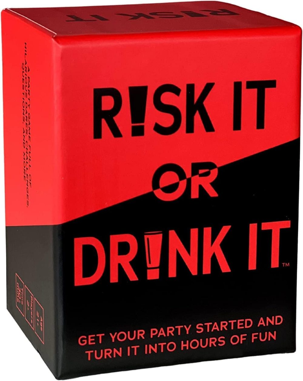 Terazis Risk It or Drink It! Party Game | Dares, Decisions, and Drinks | 150 Hilarious Dares & Daring Questions for Adult Game Nights | Fun Drinking Card Game | English Edition…
