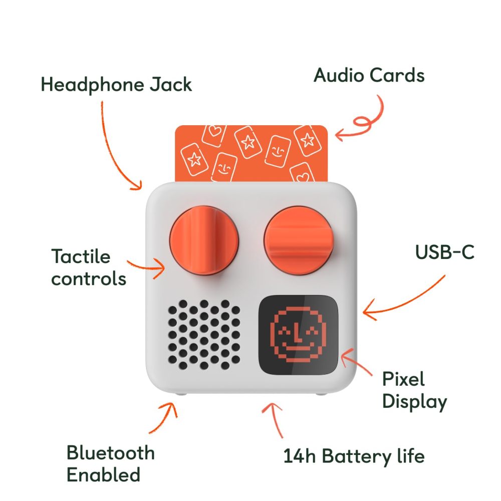 Yoto Mini (2024 Edition) + Starter Pack for Little Kids Bundle – Kids Screen-Free Bluetooth Audio Player, All-in-1 Travel Device for Stories Music Podcasts Radio, Use as Speaker or with Headphones - Image 7